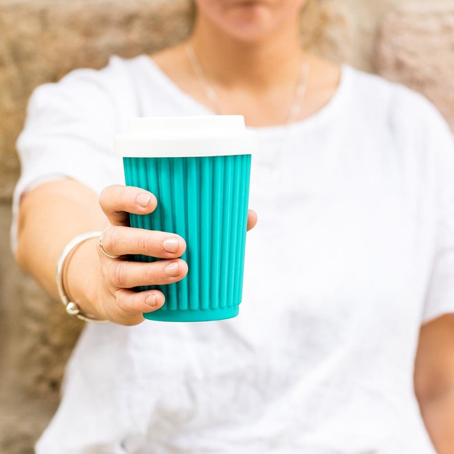 Pokrywka wielorazowa Reg Cup Lid do kubka 355 ml Onya - white