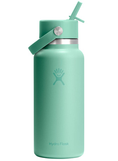Butelka termiczna ze słomką Hydro Flask Wide Mouth Straw Cap 946 ml - mermaid green