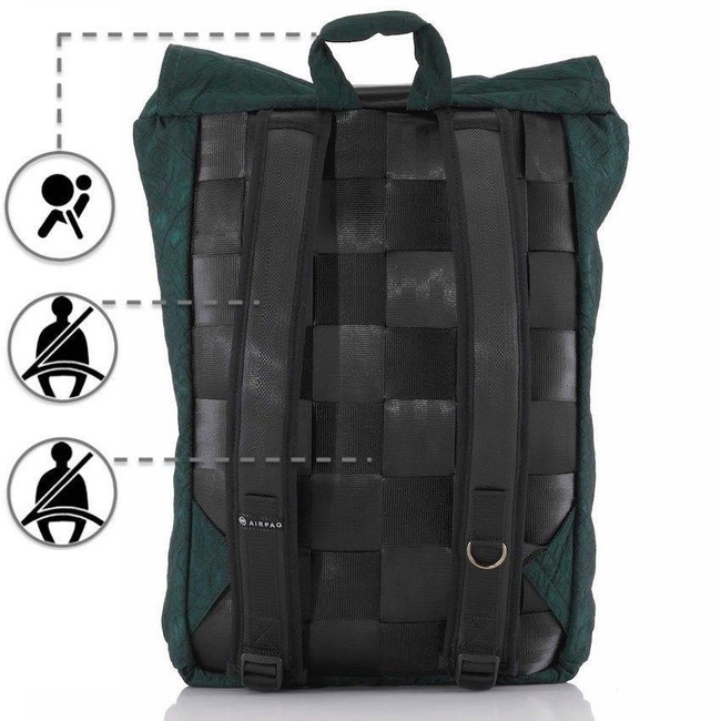 Airpaq miejski plecak Unicolor - green