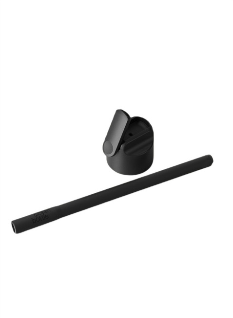 Butelka termiczna ze słomką Ocean Bottle GO 0,5 l - obsidian black