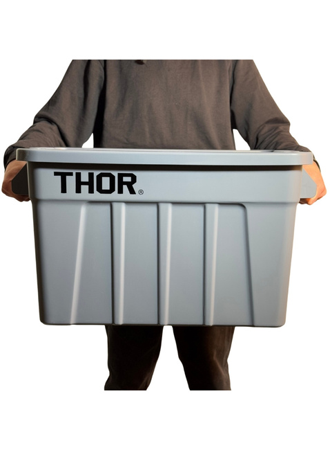 Kontener z pokrywą do przechowywania THOR Tote Box 75 L - grey
