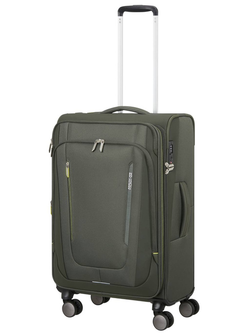 Walizka średnia American Tourister Wanderlite M EXP - dark khaki