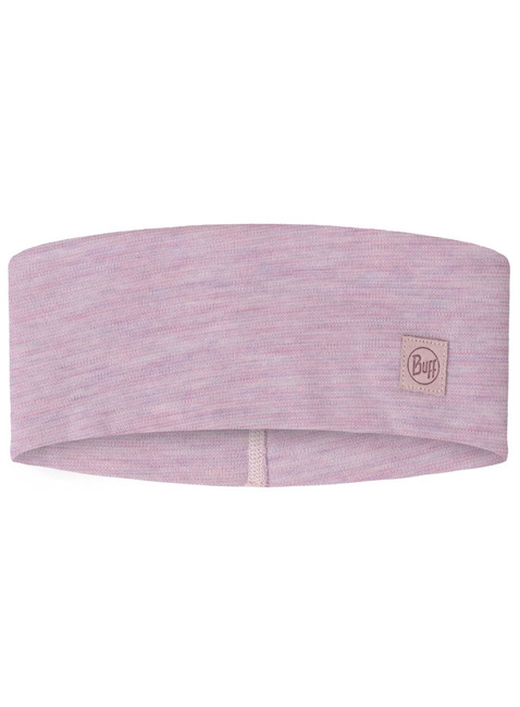 Opaska na głowę Buff Merino Wide Headband - solid lilac sand