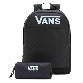 Zestaw plecak szkolny Vans Skool + doczepiany piórnik - black / charcoal