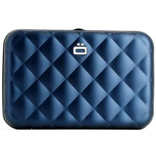 Portfel pikowany na karty Ogon Design Quilted Button - navy blue