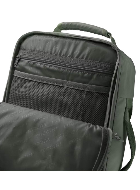 Plecak podróżny kabinowy Puccini Jetzy - ciemnozielony