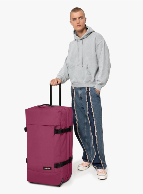 Duża torba podróżna Eastpak Tranverz L - wine burgundy