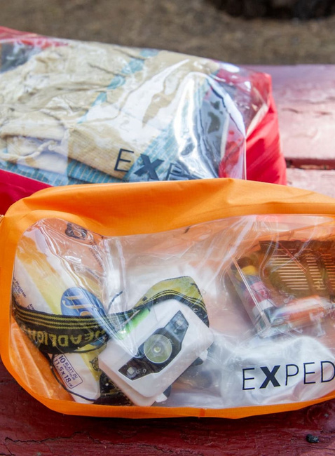 Organizer podróżny Exped Clear Cube M - orange