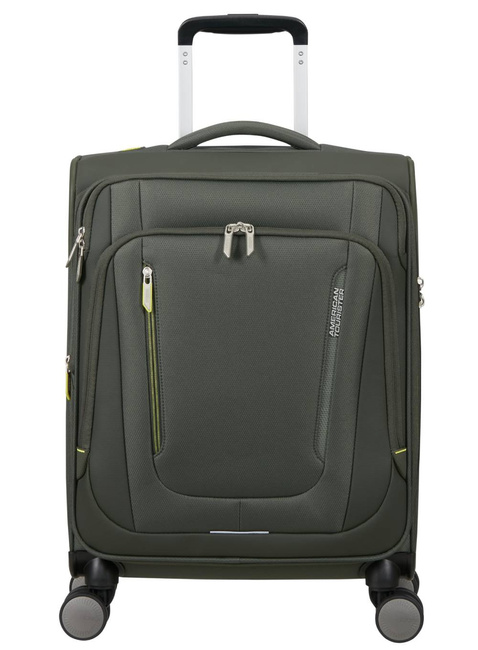 Walizka kabinowa American Tourister Wanderlite Spinner S EXP - dark khaki