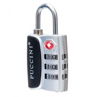 Kłódka TSA Puccini do bagażu - srebrny