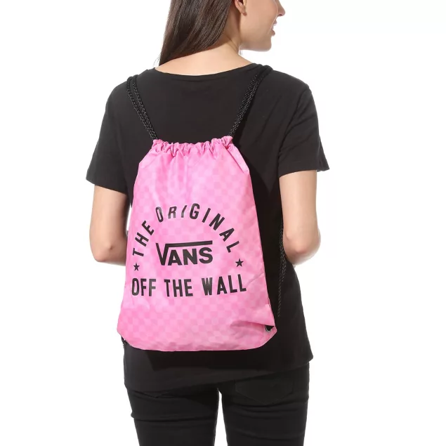 Worek Vans Benched Bag - fuchsia pink checkerboard