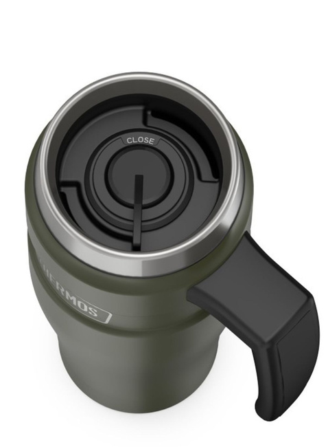 Podróżny kubek z uchwytem Thermos Stainless King™ 470 ml - army green