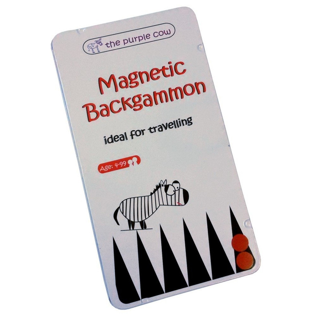 Podróżna gra magnetyczna Tryktrak (Backgammon) The Purple Cow