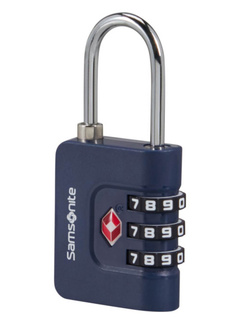 Kłódka do walizki Samsonite Ta Revolution Combilock 3 Dial TSA - midnight blue