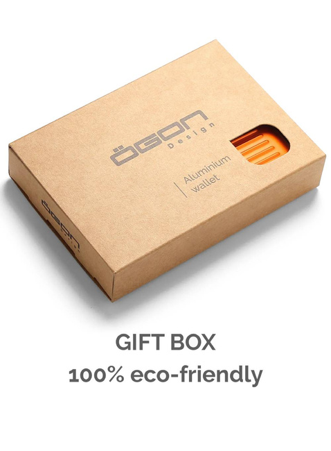 Portfel aluminiowy Ogon Design Stockholm Smart Case V3 - orange