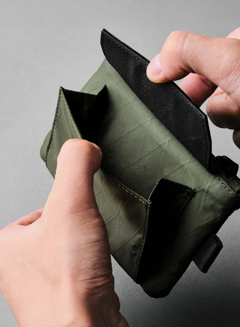 Portfel saszetka Alpaka Zip Pouch Coin - dark green