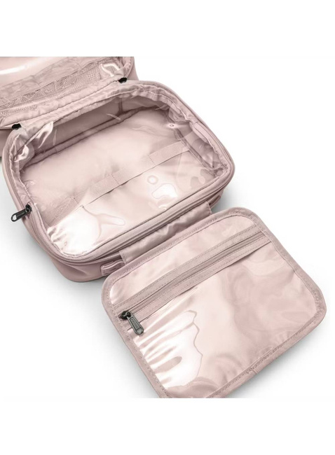 Rozkładana kosmetyczka damska Puccini Fashion - różowy