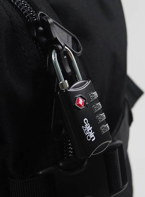 Kłódka szyfrowa do bagażu CabinZero TSA Travel Lock - absolute black