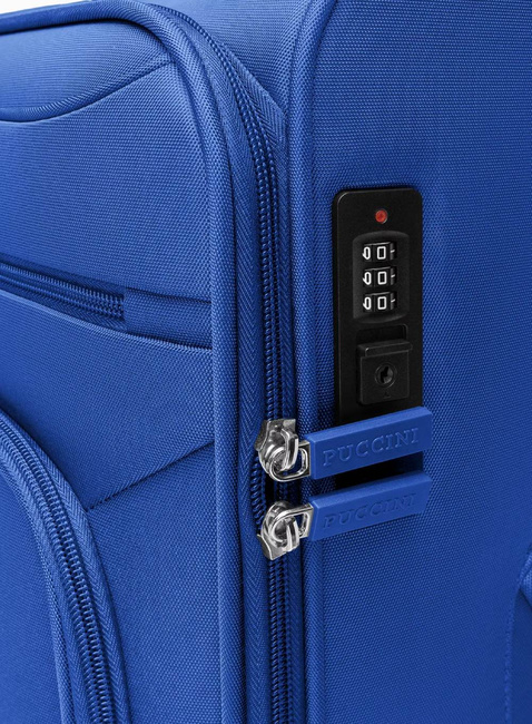 Walizka średnia Puccini Kos - niebieski