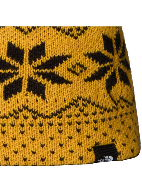 Czapka zimowa dziecięca The North Face Kids' Cabin Ski Tuke - summit gold jacquard
