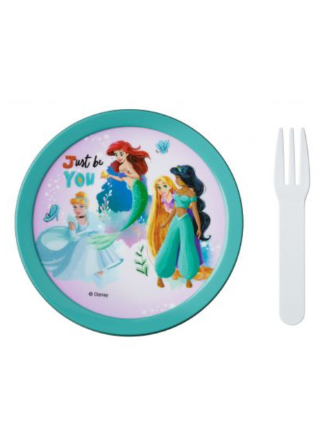 Pojemnik na owoce z widelcem Mepal Campus Fruit Box - Disney princess