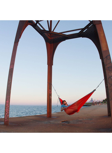 Hamak 2-osobowy Grand Trunk Double Deluxe Hammock - charcoal / magenta