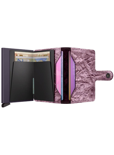Secrid kompaktowy portfel z RFID Miniwallet Crunch - pink