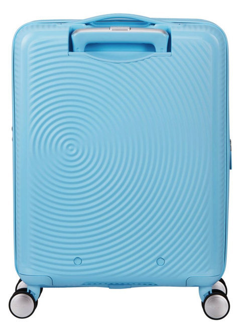 Walizka mała American Tourister Soundbox EXP - blueberry fizz