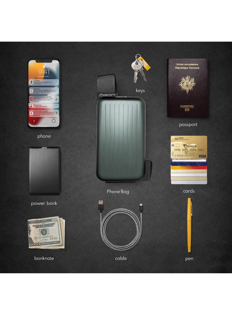Etui torba na telefon RFID Ogon Design Phone Bag & Wallet - platinium