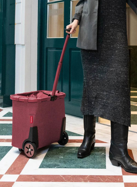 Wózek torba na zakupy Reisenthel Carrycruiser - twist maroon