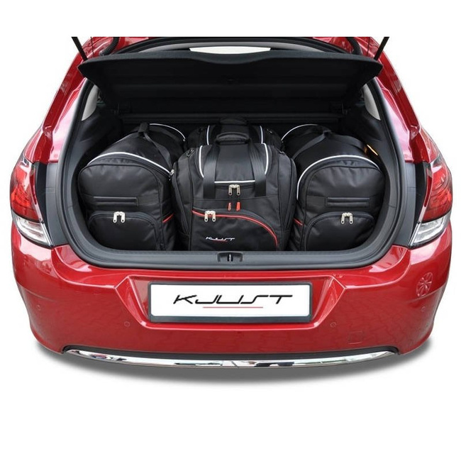 CITROEN C4 HATCHBACK 2010-2017 TORBY DO BAGAŻNIKA 4 SZT