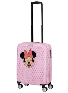 Walizka kabinowa American Tourister Funlight Disney - Minnie lenticular pink