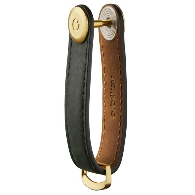 Skórzane etui na klucze Orbitkey Key Organiser Crazy Horse -forest green / green