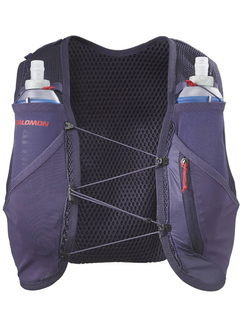 Kamizelka do biegania Salomon Active Skin 4 GRVL - maritime blue / astral aura / haute red