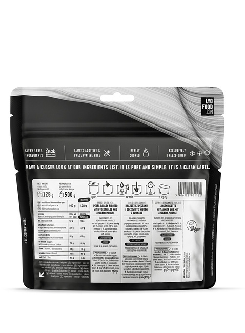 Kaszotto z pęczaku i soczewicy LyoFood Barley-Lentils Risotto 128 / 500 g