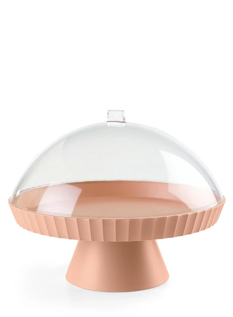 Patera z pokrywą i łopatką Blim+ Agora Ø 30 cm - pink sand