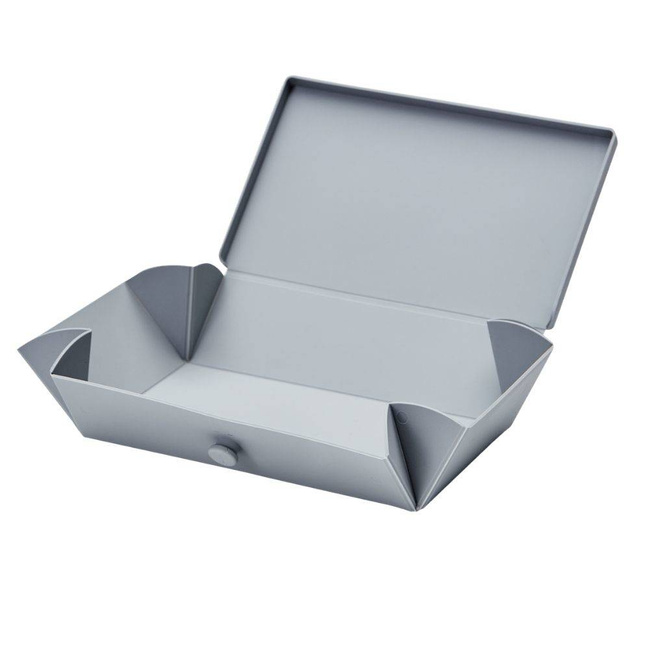 No.01 składane pudełko na lunch Uhmm - light grey / petrol