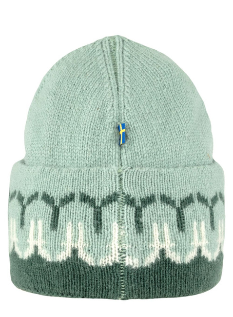 Czapka zimowa Fjallraven Övik Path Knit Beanie - deep patina  / misty green