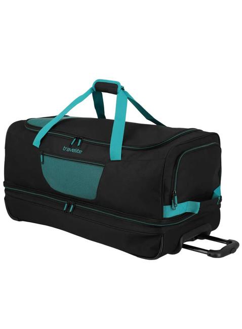 Torba podróżna poszerzana Travelite Basics L EXP - black / petrol