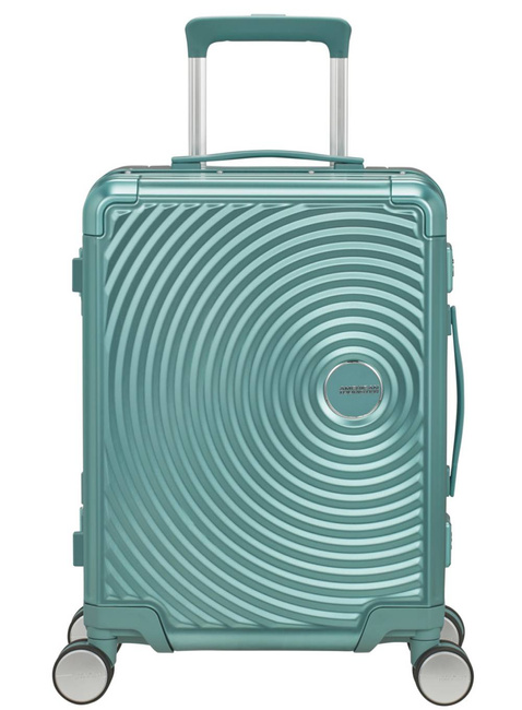 Walizka mała American Tourister Soundbox Alu - dusty turquoise