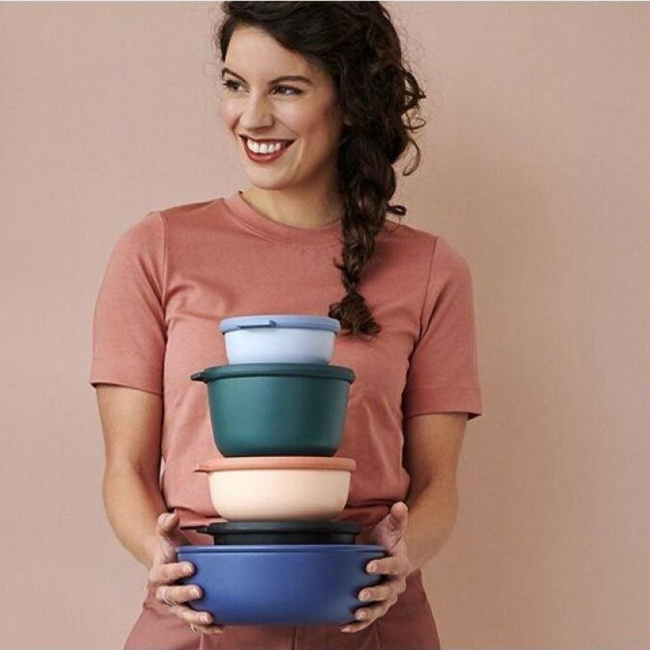 Miska okrągła niska Mepal Cirqula Multi Bowl 350 ml - nordic white