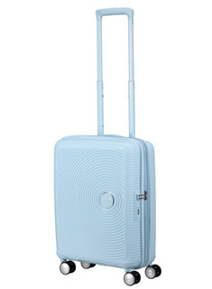 Walizka mała American Tourister Soundbox EXP - pastel blue