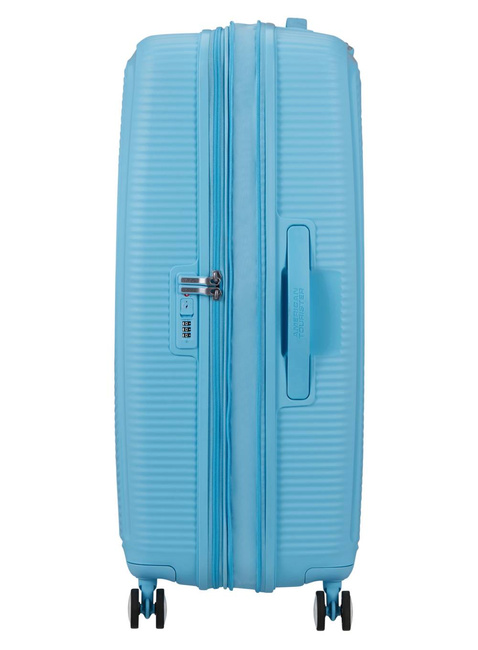 Walizka duża American Tourister SoundBox EXP - blueberry fizz
