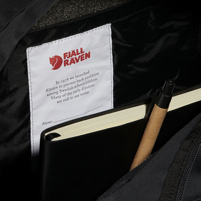 Plecak miejski Fjallraven Kanken - black + piórnik Vans