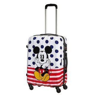 Walizka średnia American Tourister Disney Legends - Mickey Blue dots