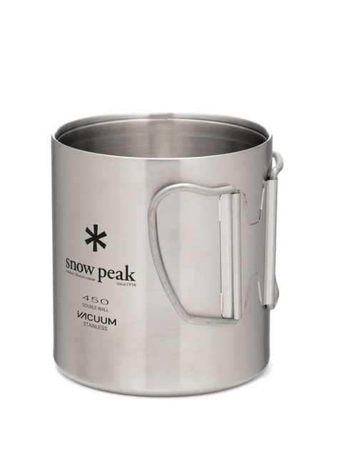 Izolowany kubek Snow Peak Stainless Vacuum-Insulated Mug 450 ml - silver