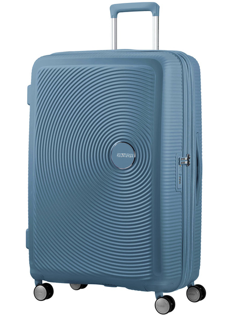 Walizka duża poszerzana American Tourister Soundbox - stone blue