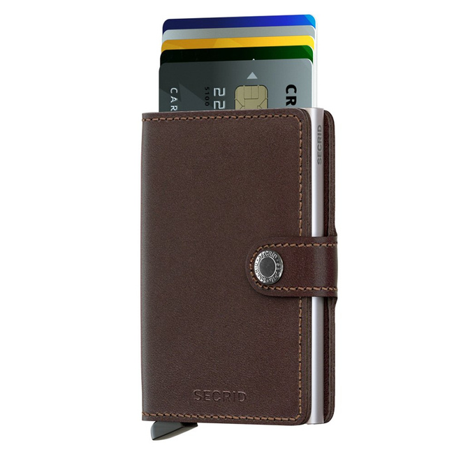 Portfelik etui Secrid Miniwallet Original - dark brown