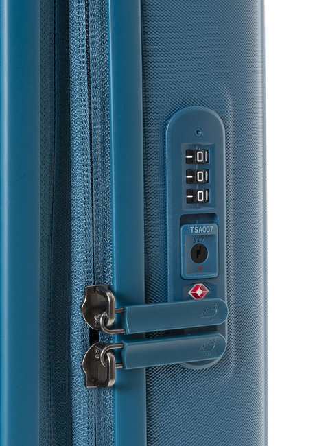 Walizka mała poszerzana Mandarina Duck Logoduck+ EXP - deep lagoon