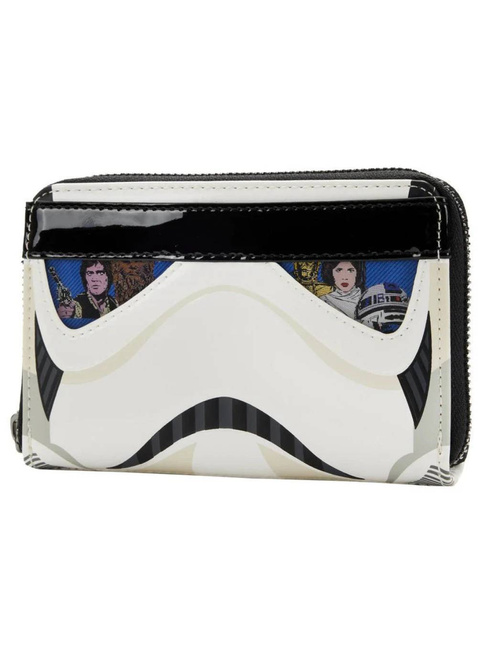 Portfel dziecięcy Loungefly x Star Wars Zip Around Wallet - Stormtrooper